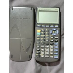 Texas Instruments TI-83 Graphing Calculator Gray with Slide Cover Tested